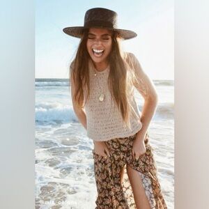 UO Eleni Yarn Sweater Tank Top Size Small